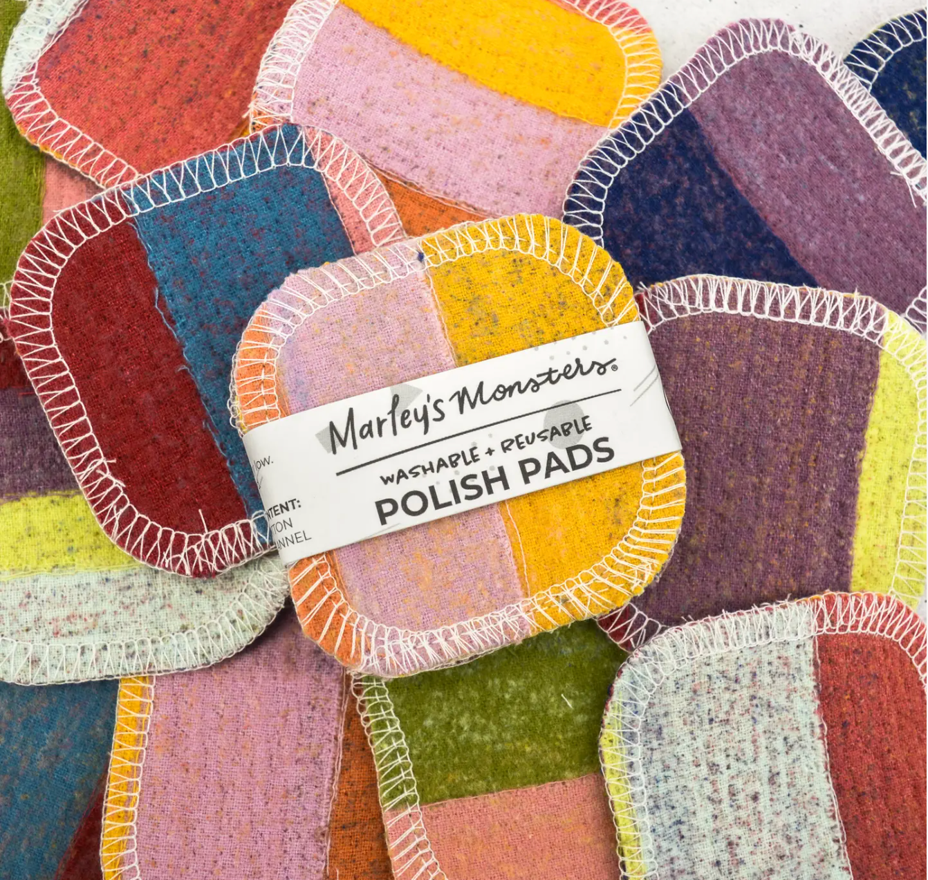Scrap Felt Polish Pads: 4 Count