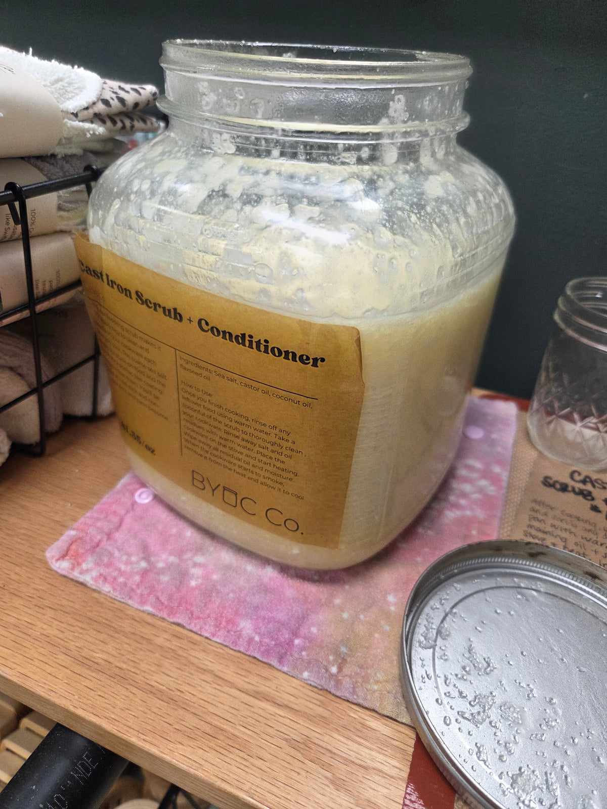 Cast Iron Scrub + Conditioner (in store)