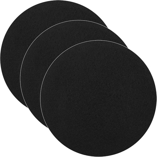 Three charcoal compost bucket filters