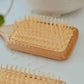 Bamboo ball tip pin hairbrush