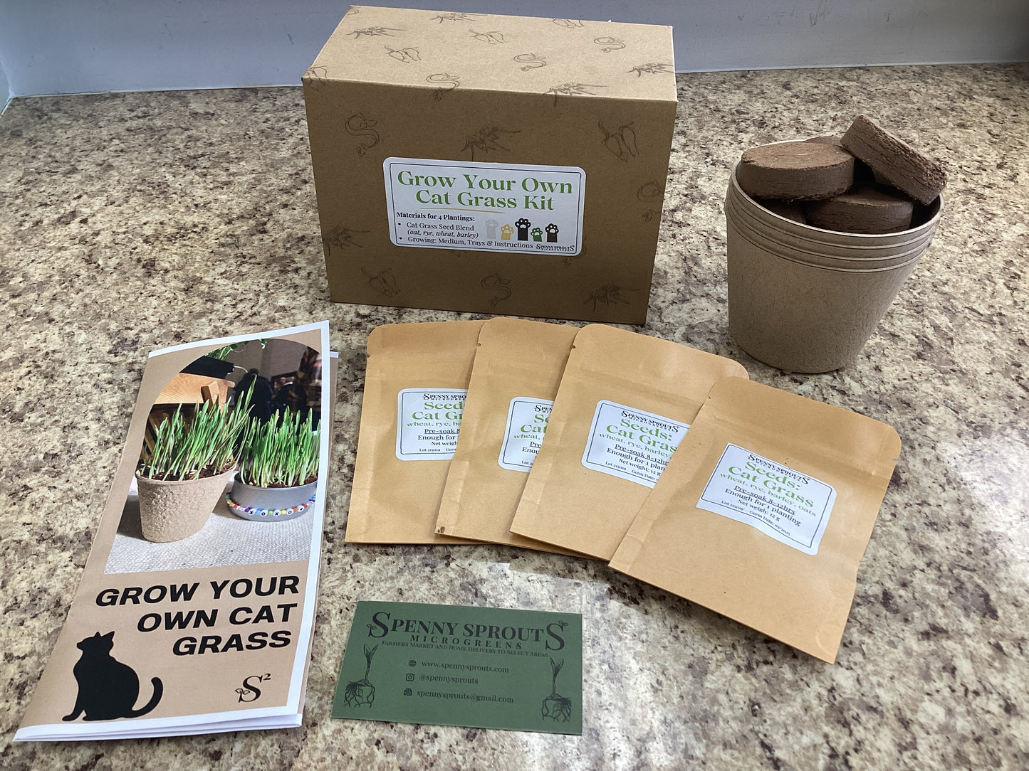Grow-Your-Own Cat Grass Kit