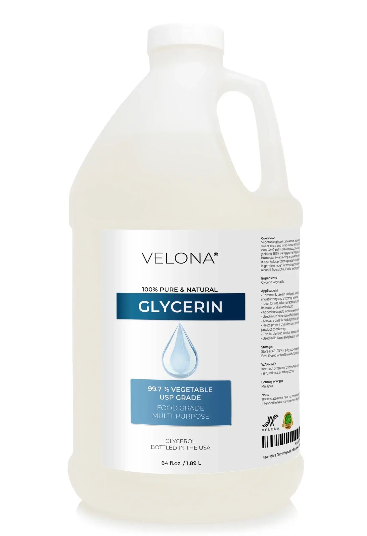 Glycerin Vegetable USP Wholesale 1/2 - 1 Gallon