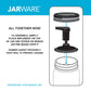 Jarware Black Foaming Soap Dispenser Lid, Regular Mouth