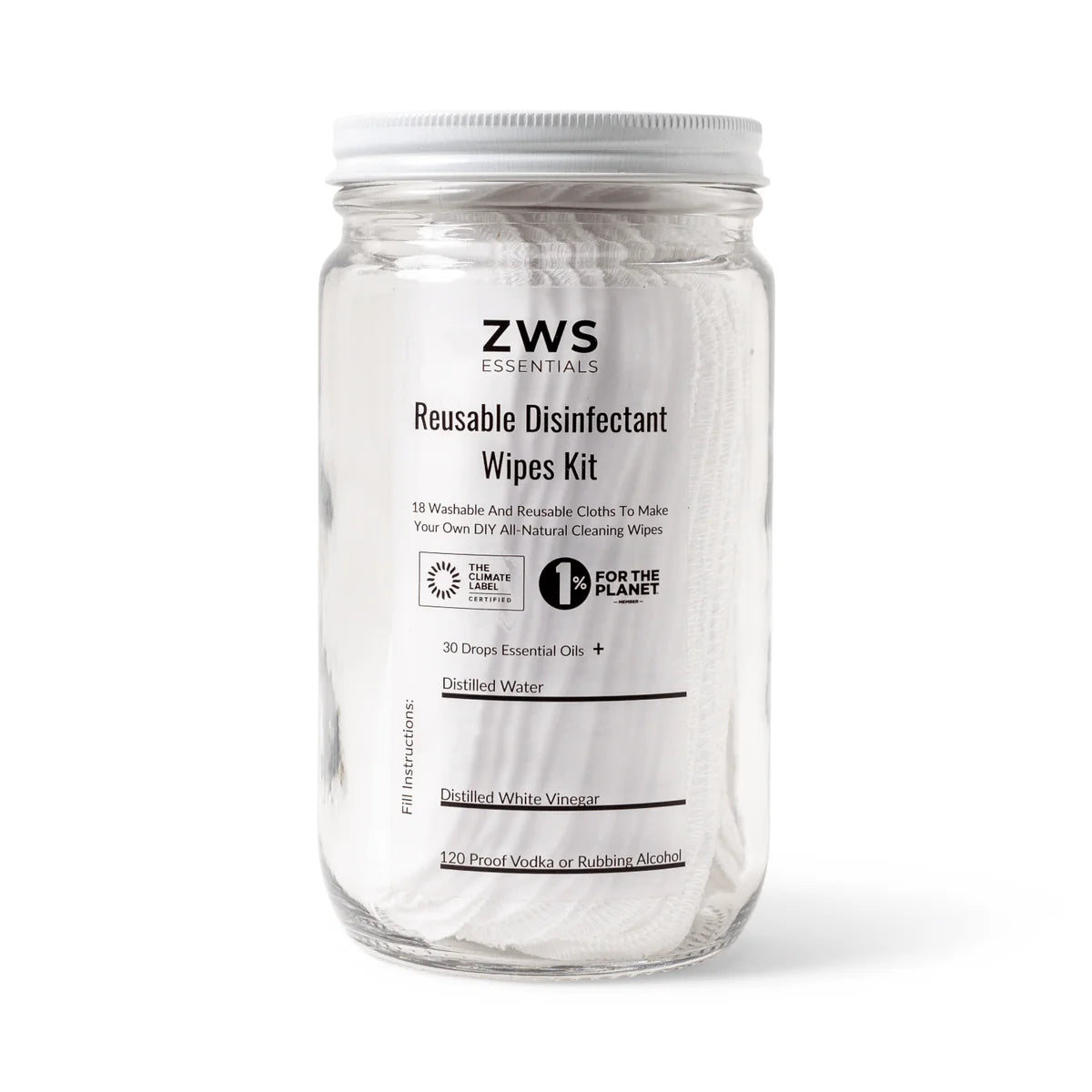 Reusable Disinfectant Wipes Kit