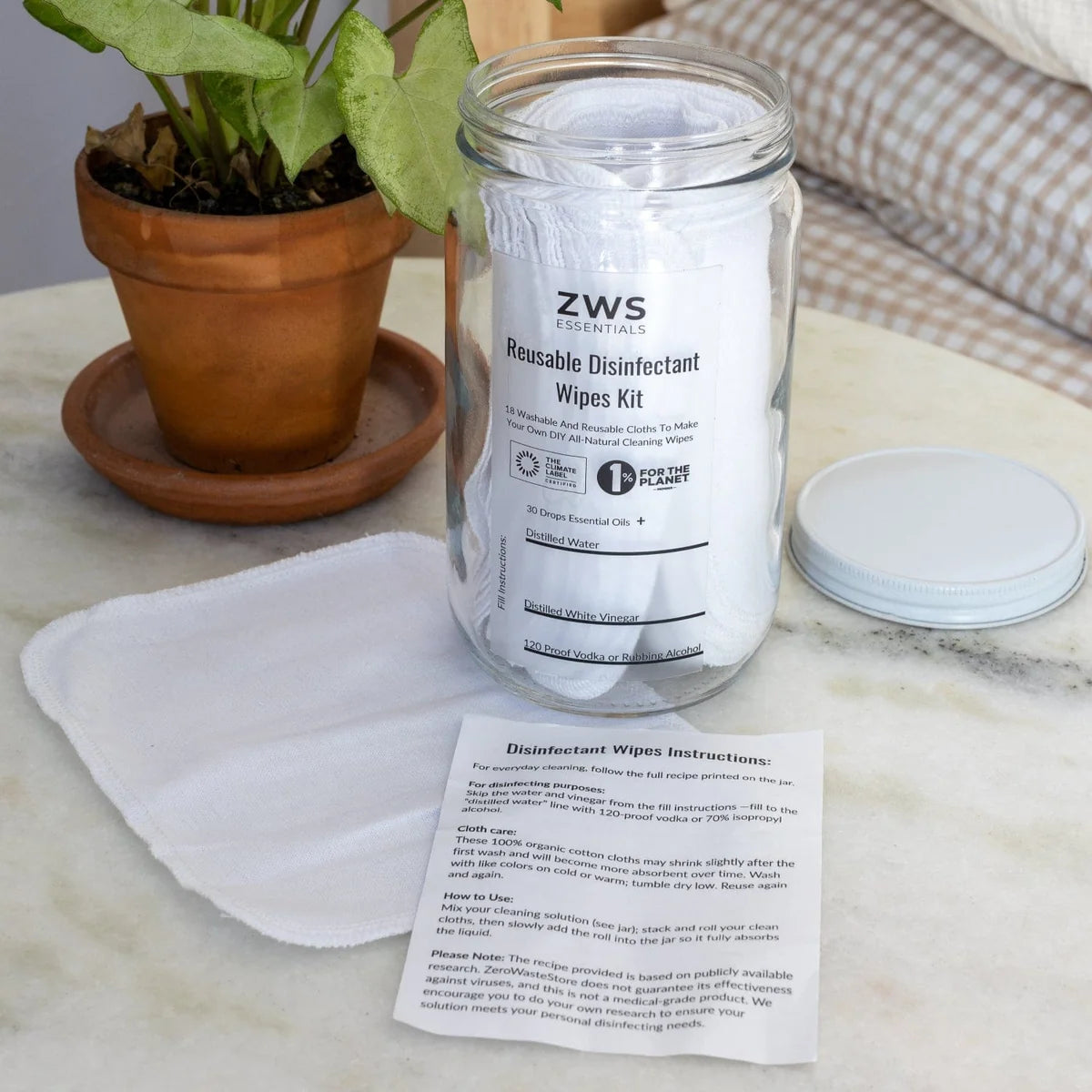 Reusable Disinfectant Wipes Kit
