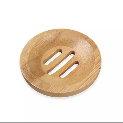 Bamboo soap dish holder, round soap dish, sustainable soap dish holder, eco-friendly soap dish holder