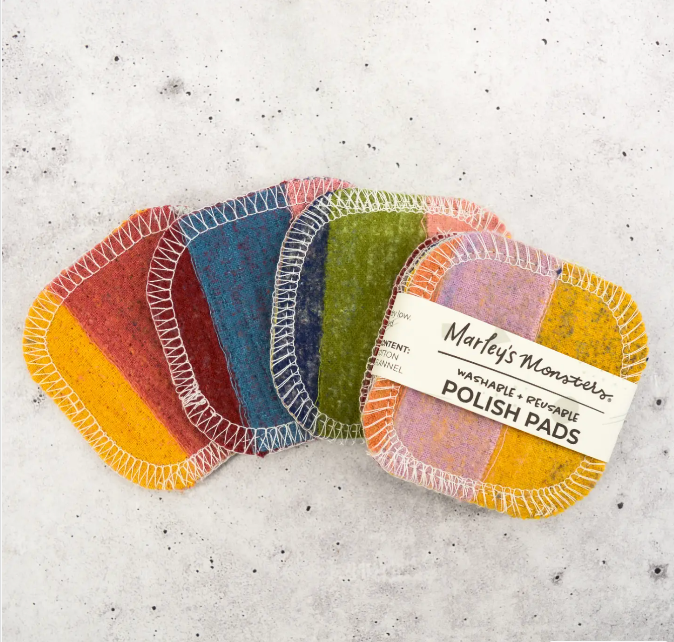 Scrap Felt Polish Pads: 4 Count