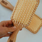 Bamboo ball tip pin hairbrush