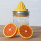 Jarware Juicer Lid for Wide Mouth Mason Jar, Yellow