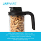 Jarware Black Spout Lid With Handle for Wide Mouth Mason Jar