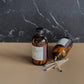 Safety Matches - Custom Label - Amber Glass Jar with Striker