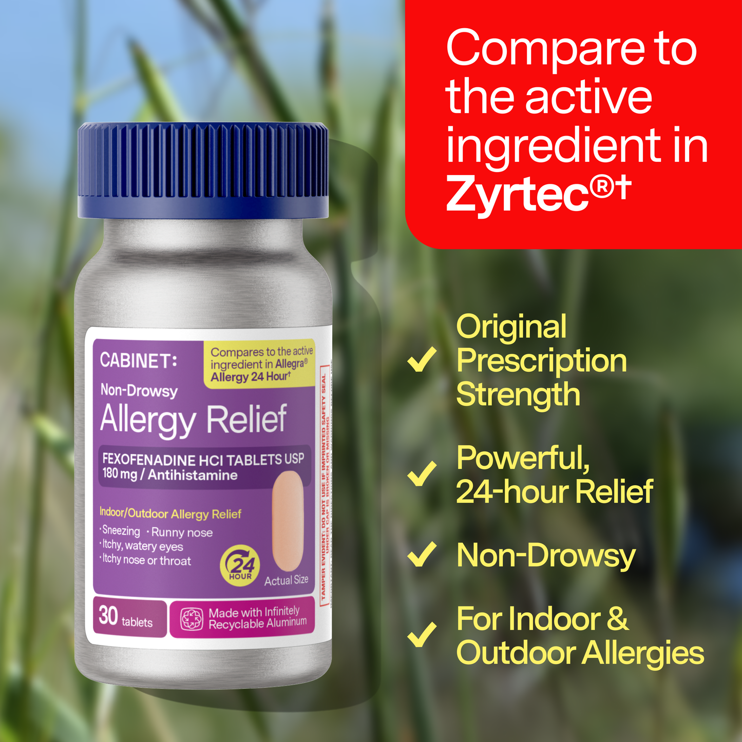 Non-Drowsy Allergy Relief (Compares to Allegra)