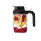 Jarware Black Spout Lid With Handle for Wide Mouth Mason Jar