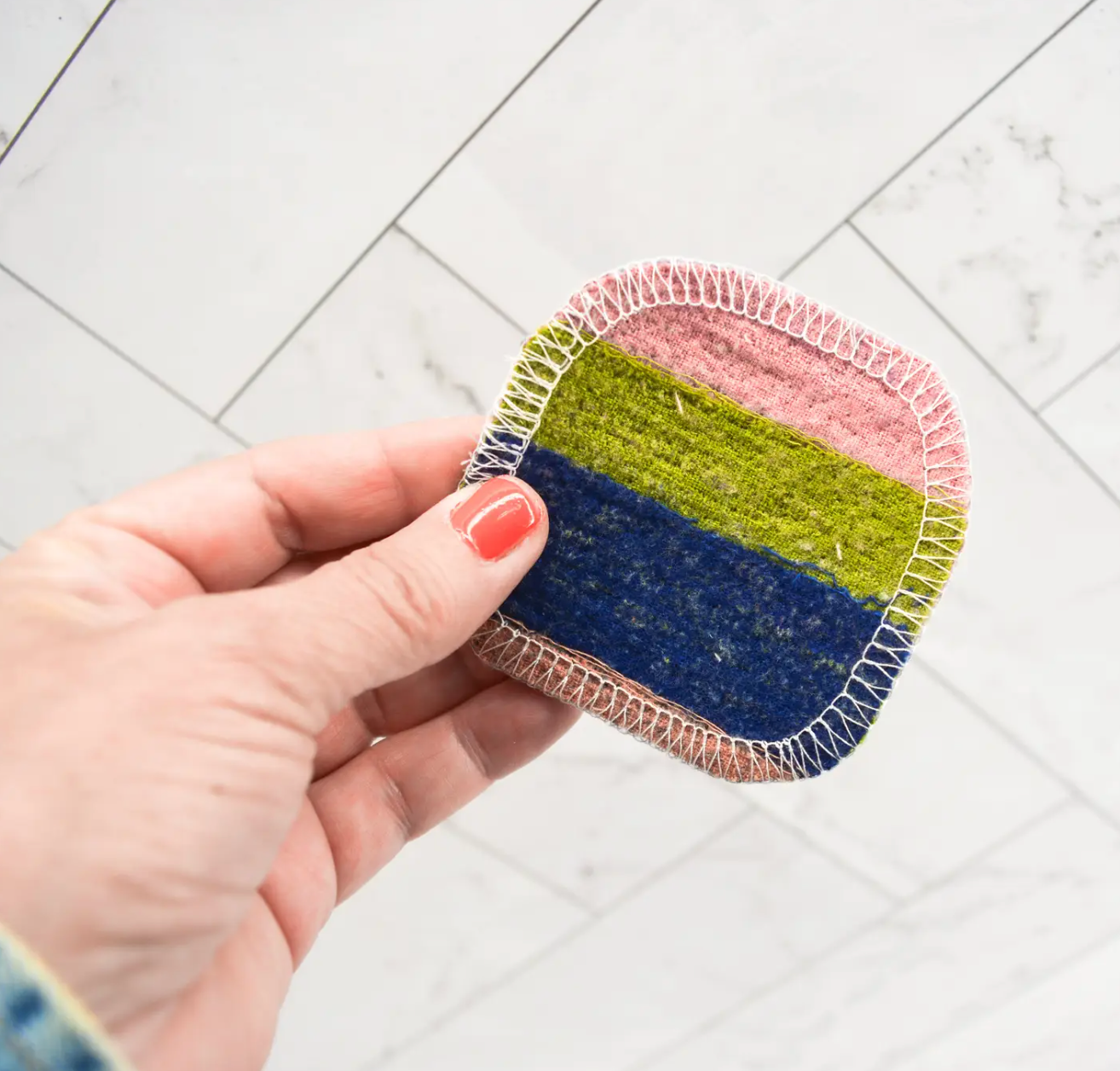 Scrap Felt Polish Pads: 4 Count