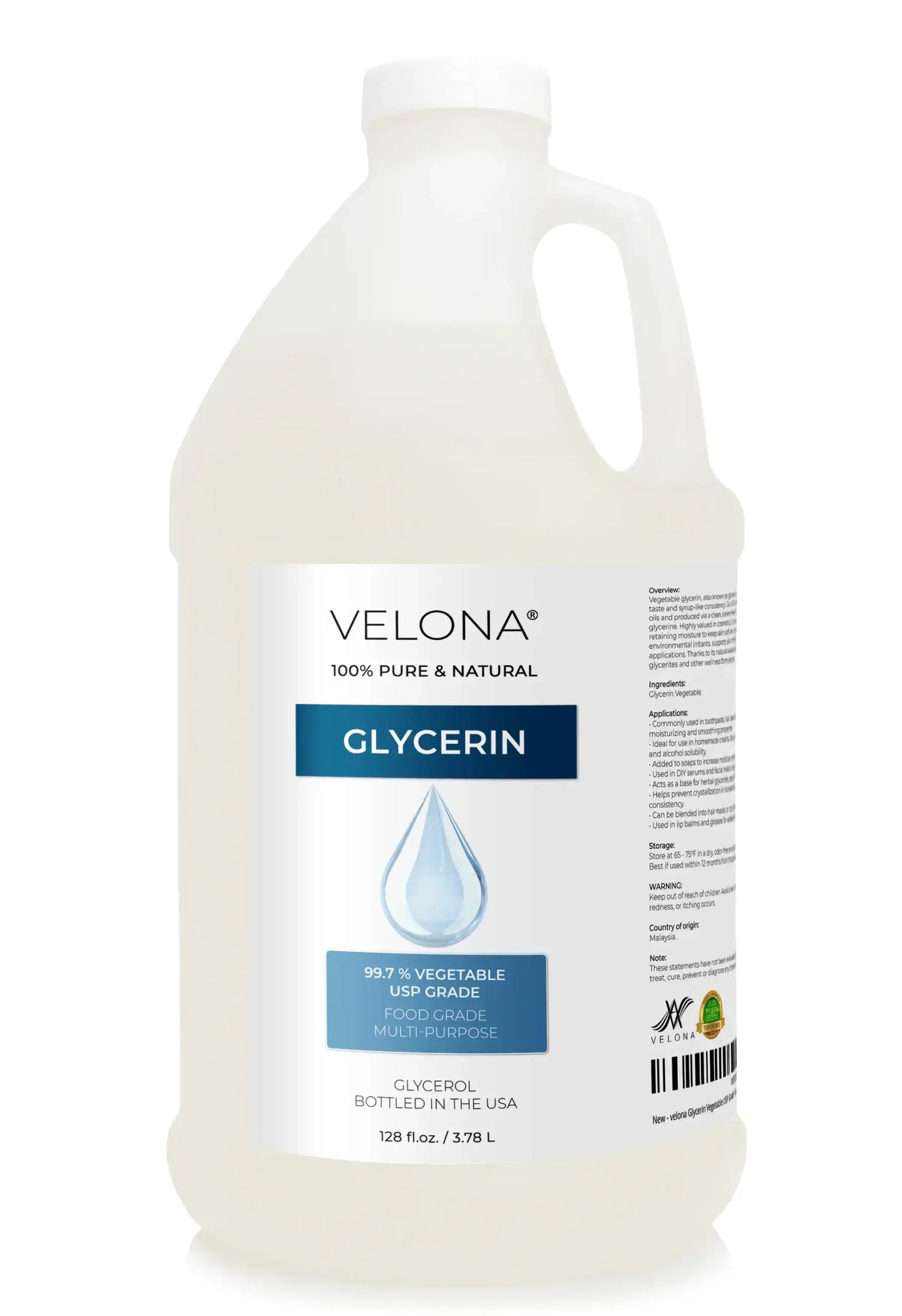 Glycerin Vegetable USP Wholesale 1/2 - 1 Gallon