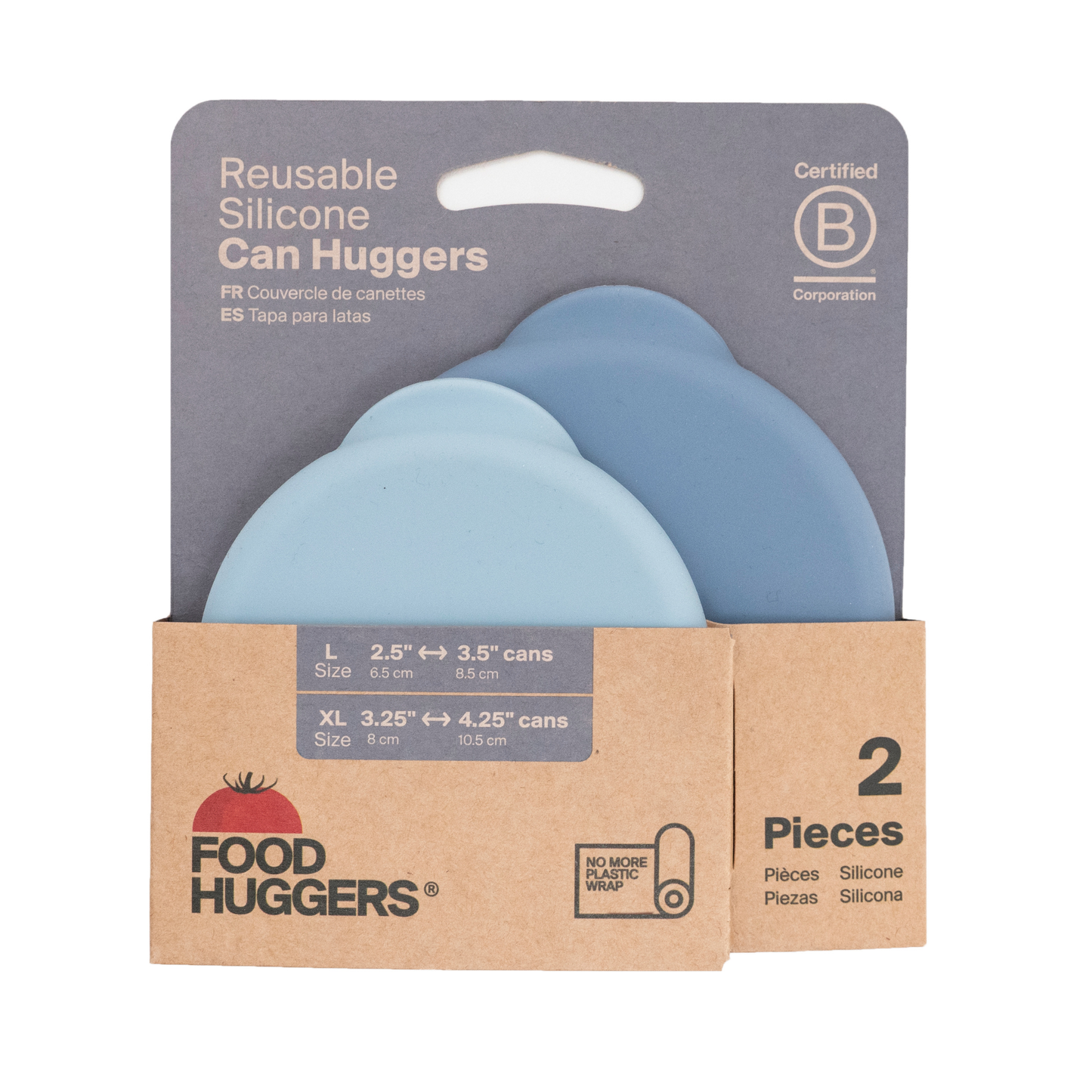 Reusable Silicone Can Huggers – Cool Blue (Set of 2)